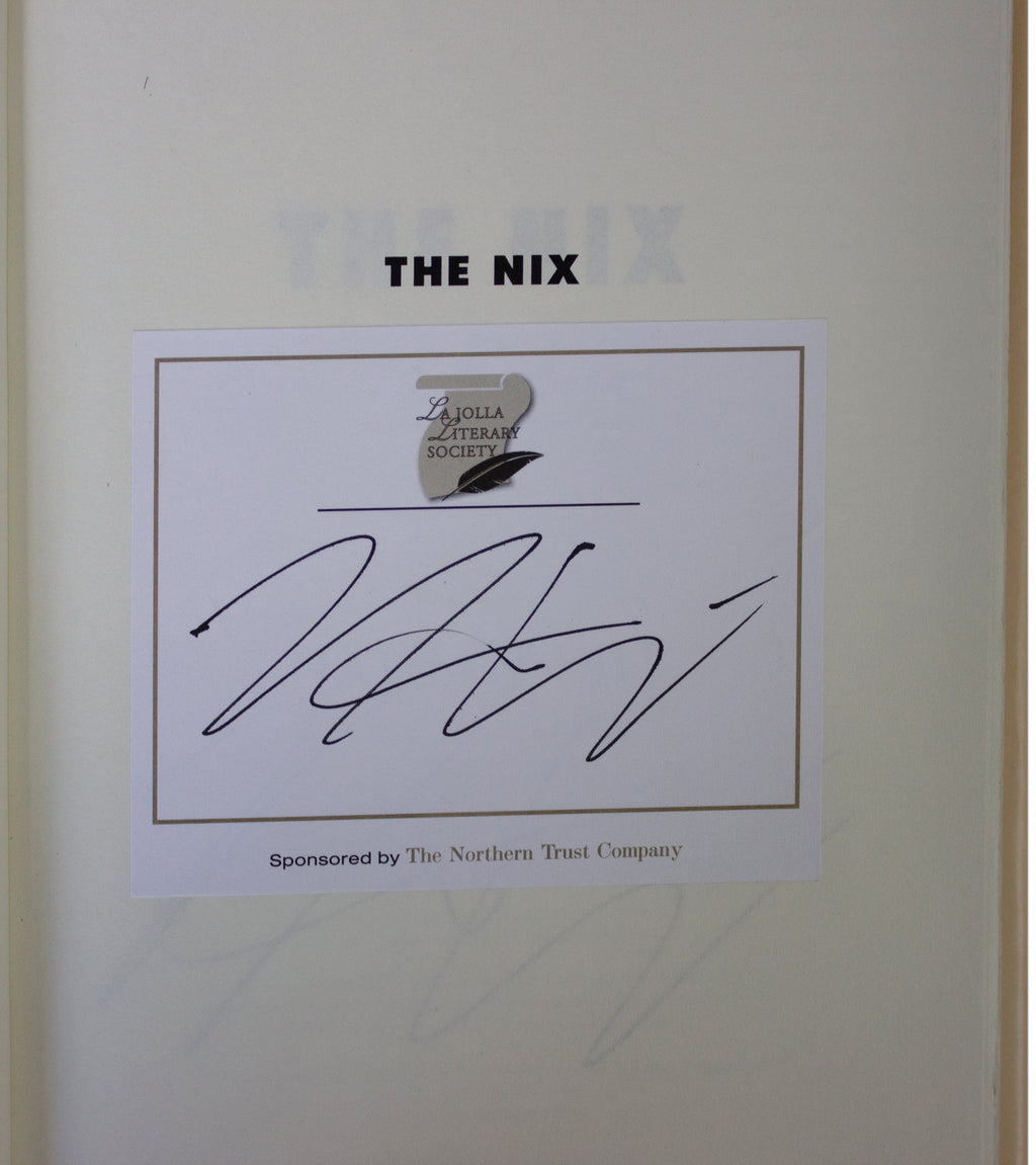 NATHAN HILL SIGNED The Nix 1ST EDITION Hardcover 2016 NYT Bestseller HCDJ Novel