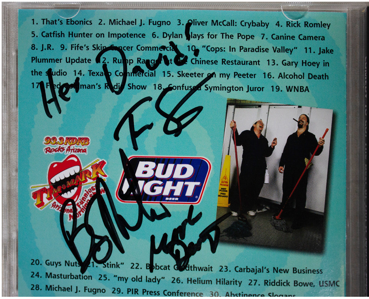 TIM & MARK Comedy To Go Vol. VI SIGNED CD 93.3 KDKB Phoenix 90s Radio RARE OOP 6