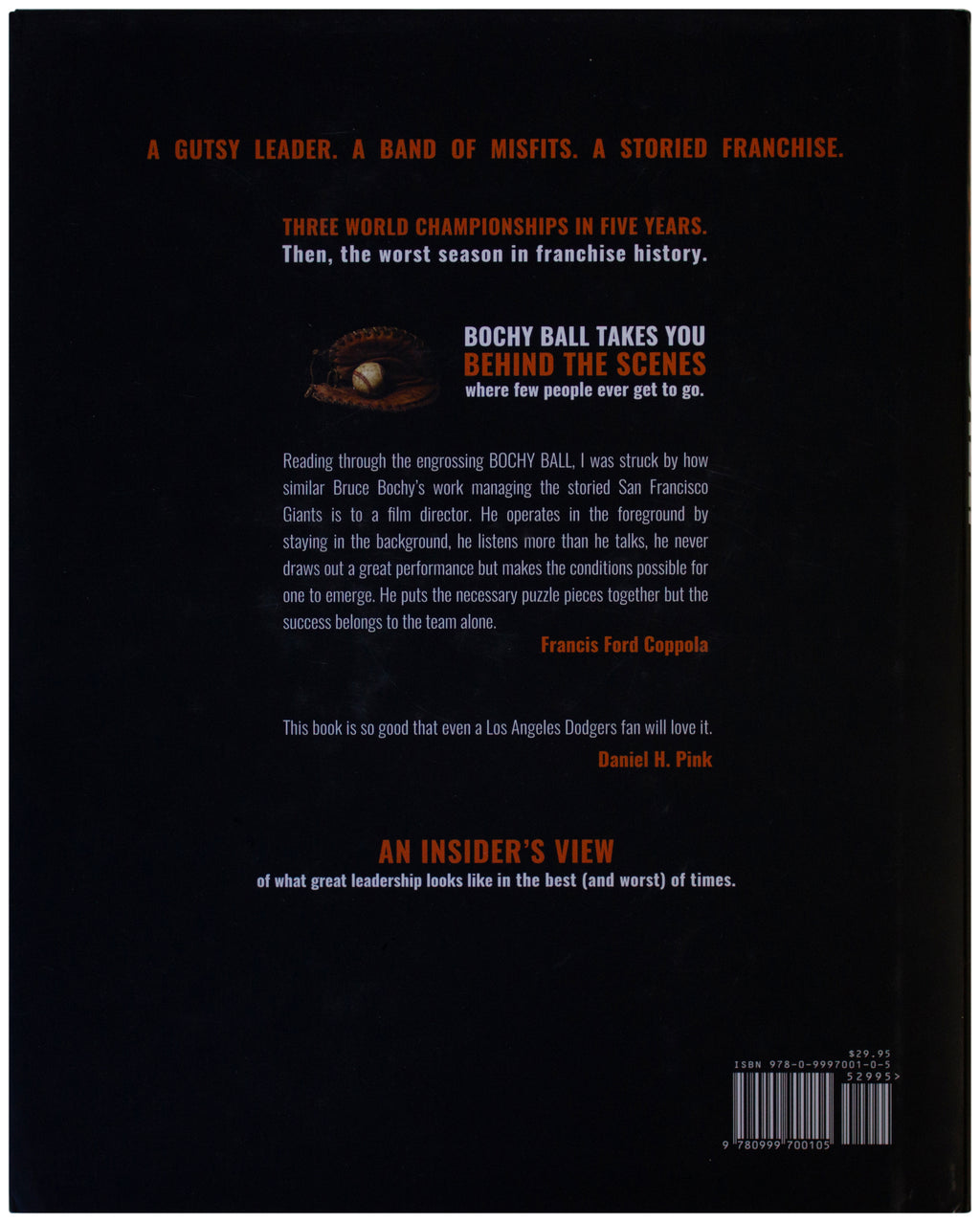 BRUCE BOCHY BALL SIGNED HARDCOVER Kevin Freiberg San Francisco Giants Baseball