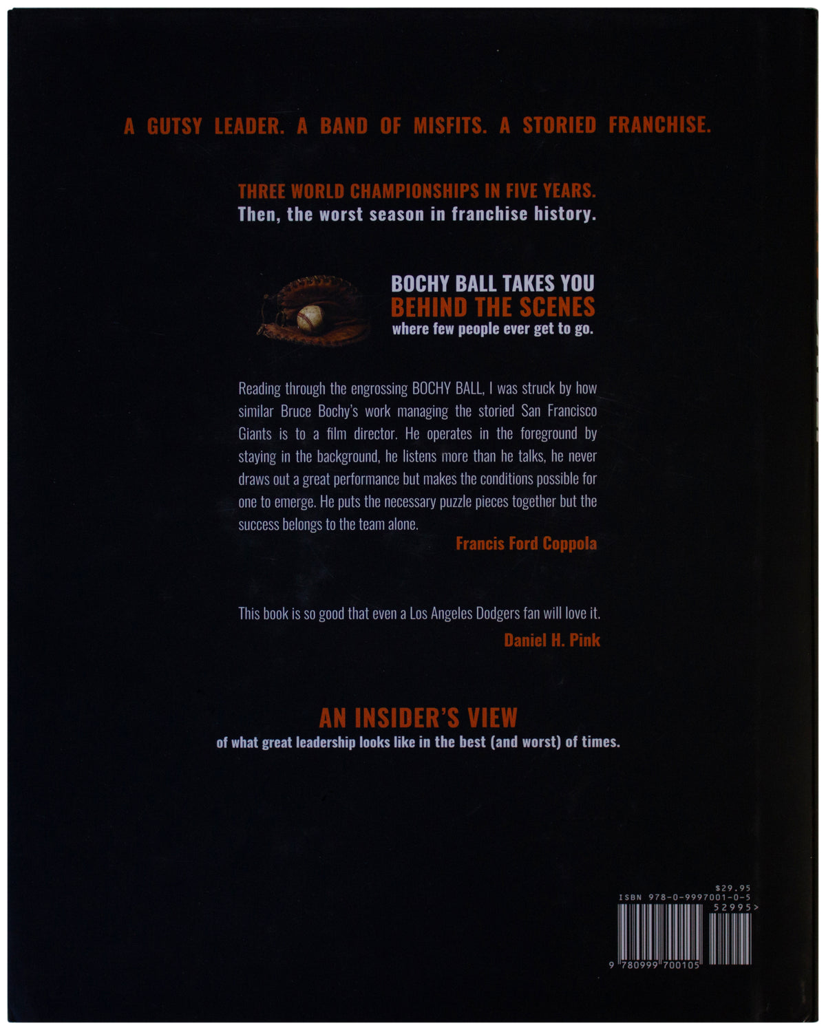 BRUCE BOCHY BALL SIGNED HARDCOVER Kevin Freiberg San Francisco Giants Baseball