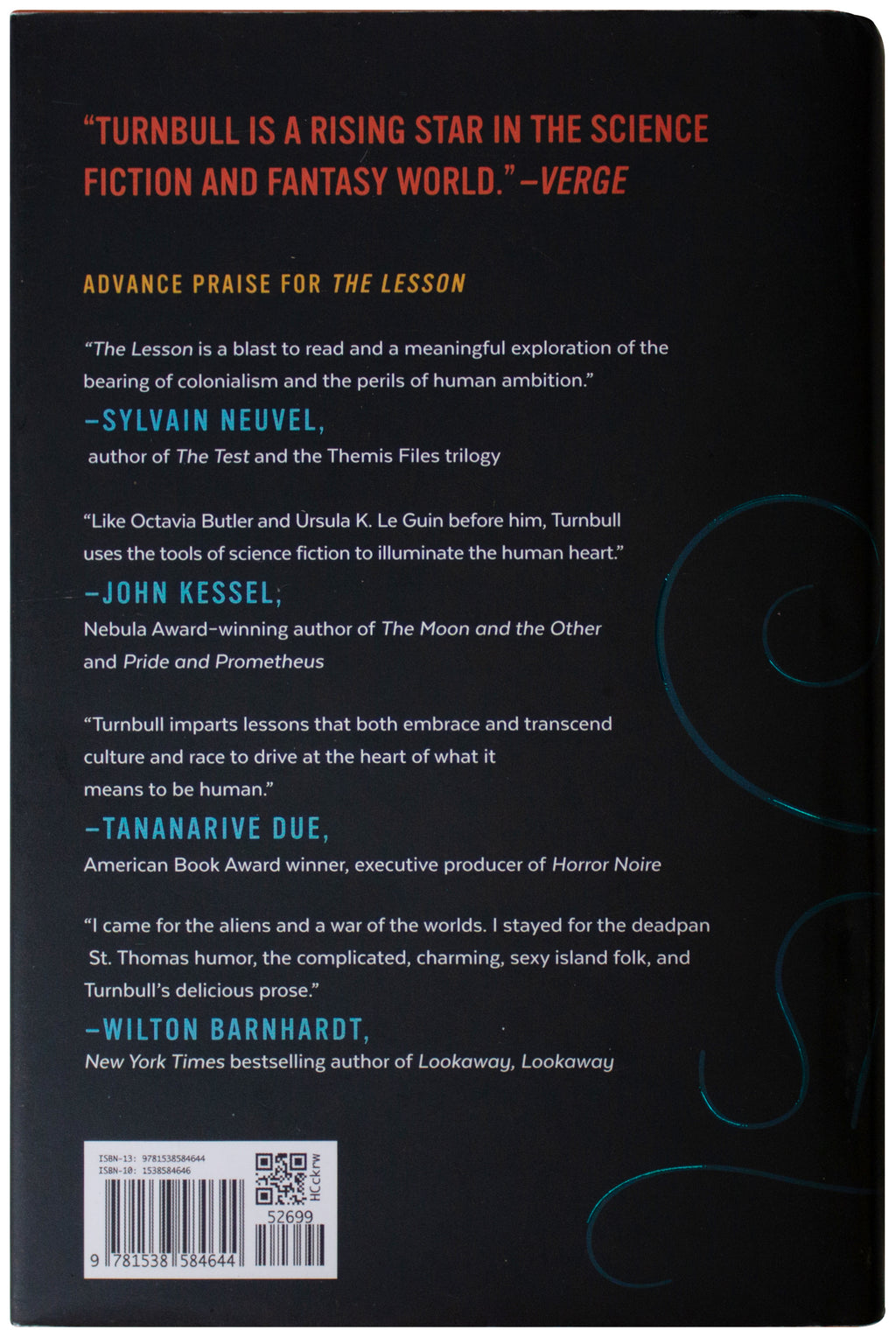 CADWELL TURNBULL SIGNED The Lesson 1ST EDITION 2019 HC Caribbean Alien Invasion