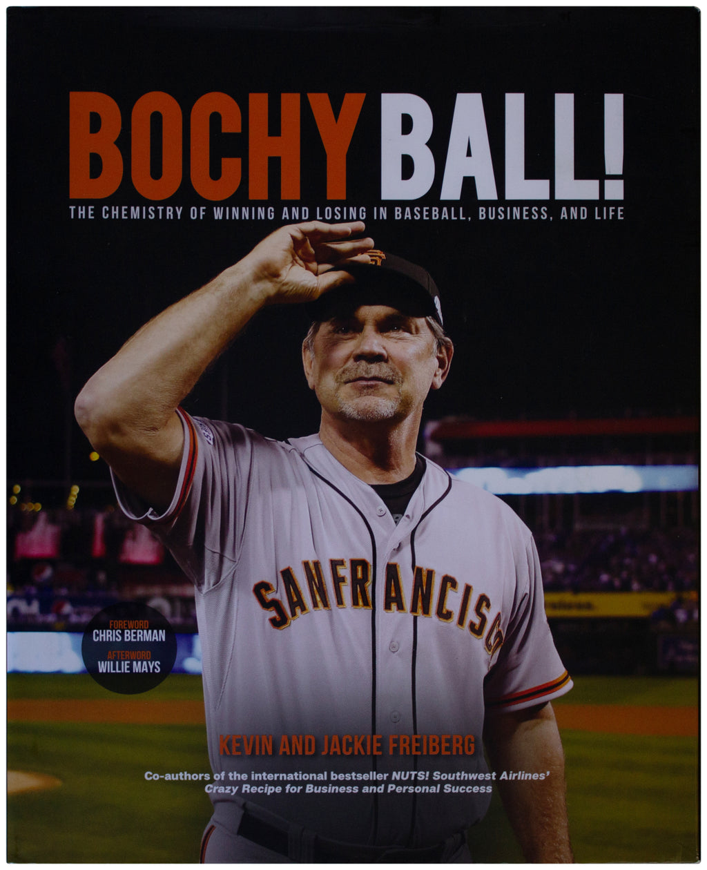 BRUCE BOCHY BALL SIGNED HARDCOVER Kevin Freiberg San Francisco Giants Baseball