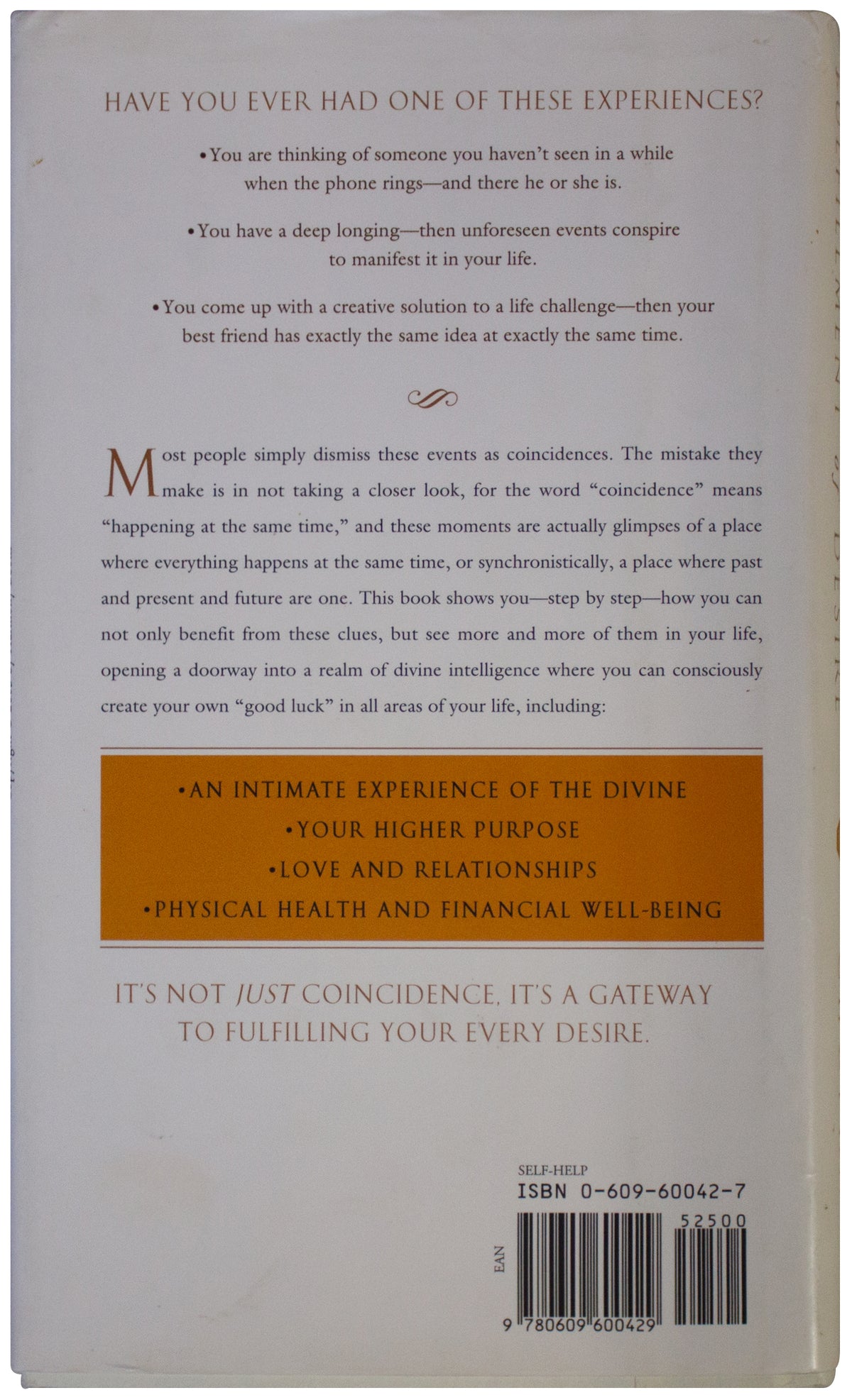 DEEPAK CHOPRA SIGNED Spontaneous Fulfillment Of Desire 1ST EDITION Synchronicity