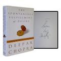 DEEPAK CHOPRA SIGNED Spontaneous Fulfillment Of Desire 1ST EDITION Synchronicity
