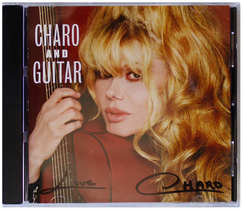 CHARO And Guitar SIGNED CD 2006 Bolero Flamenco Latin Music Singer AUTOGRAPHED
