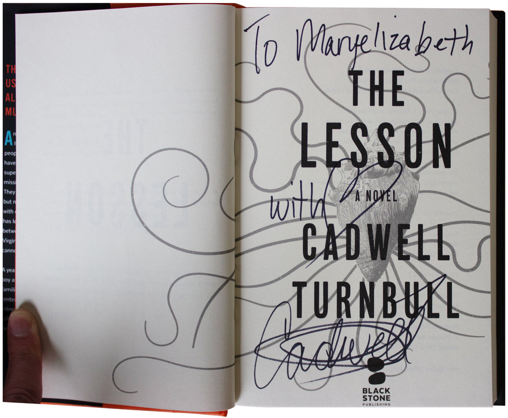 CADWELL TURNBULL SIGNED The Lesson 1ST EDITION 2019 HC Caribbean Alien Invasion