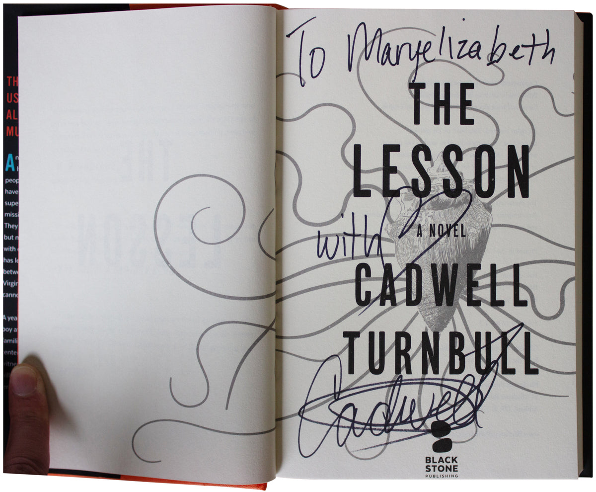 CADWELL TURNBULL SIGNED The Lesson 1ST EDITION 2019 HC Caribbean Alien Invasion