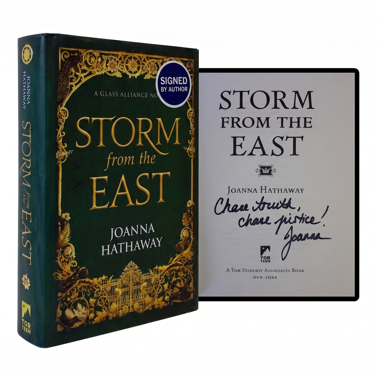JOANNA HATHAWAY SIGNED Storm From The East 1ST EDITION Hardcover YA Adventure HC