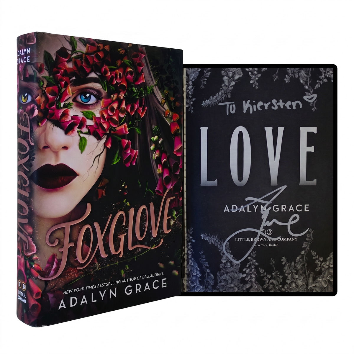 ADALYN GRACE SIGNED Foxglove 1ST EDITION 1st Printing HARDCOVER Belladonna HC