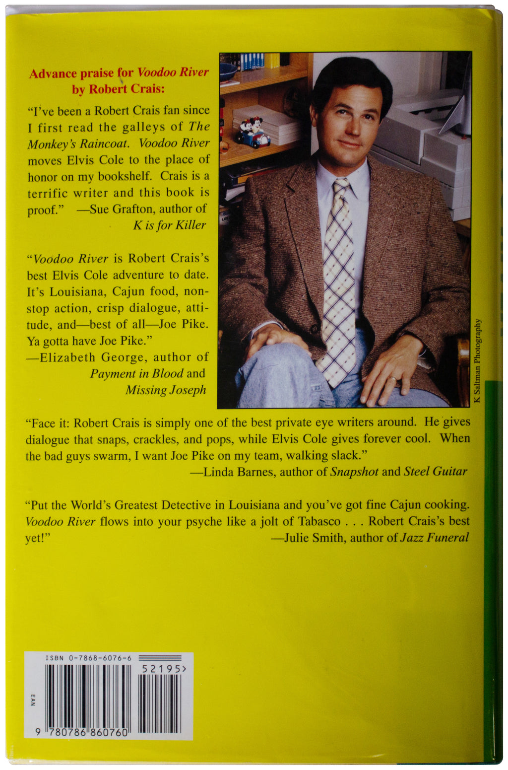 ROBERT CRAIS SIGNED Voodoo River 1ST EDITION Hardback 1995 Elvis Cole PI Mystery