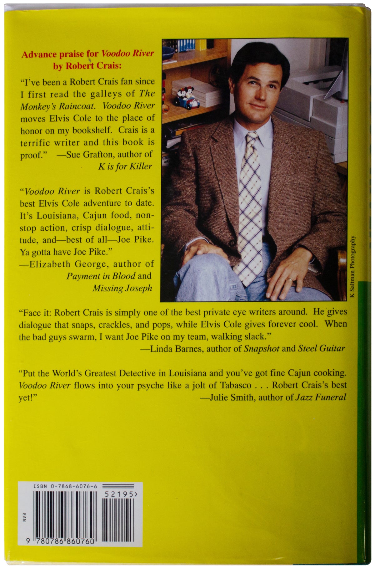 ROBERT CRAIS SIGNED Voodoo River 1ST EDITION Hardback 1995 Elvis Cole PI Mystery