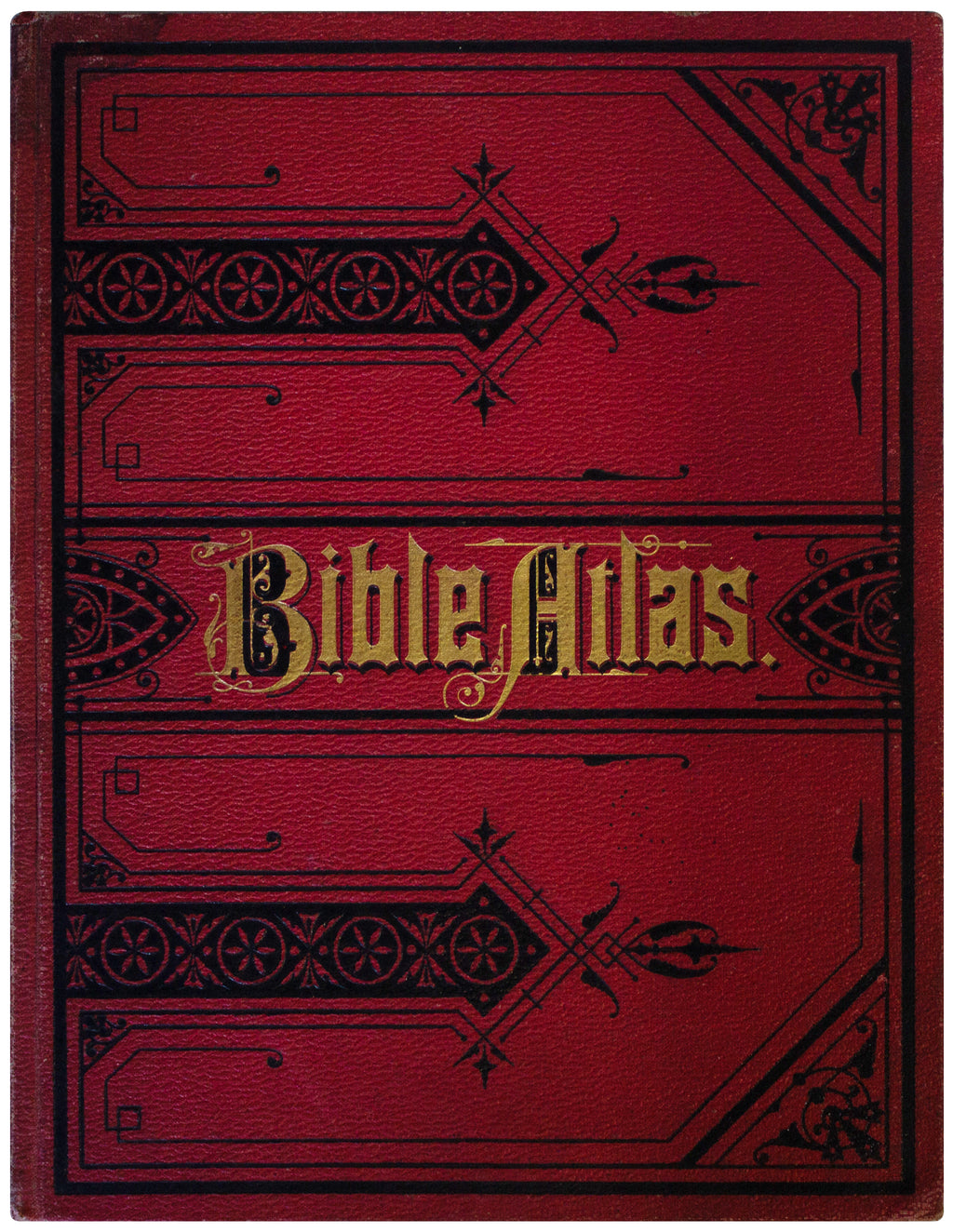 CASE'S BIBLE ATLAS Antique 1879 HARDCOVER Book w/ Color Maps Holy Land Geography