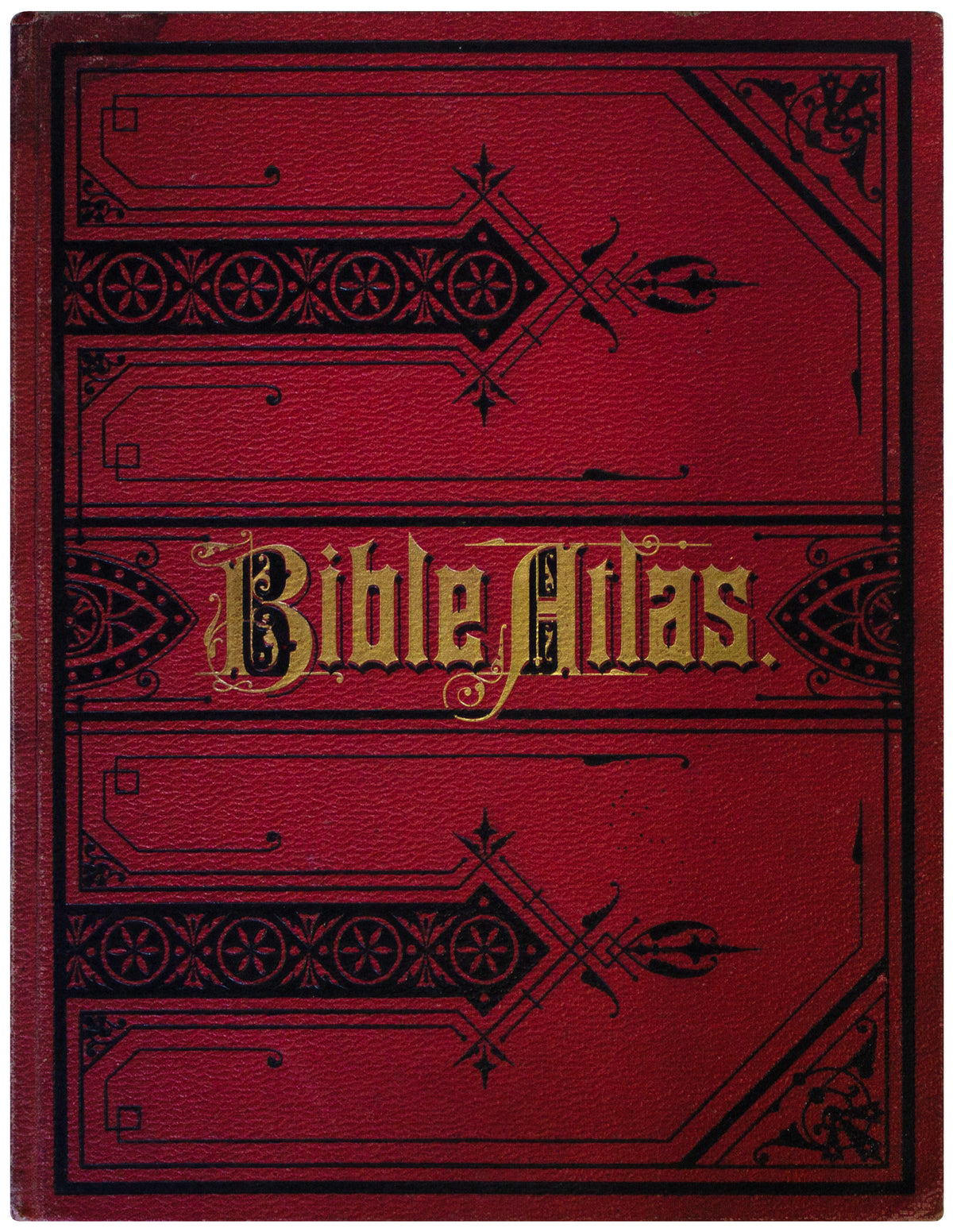 CASE'S BIBLE ATLAS Antique 1879 HARDCOVER Book w/ Color Maps Holy Land Geography