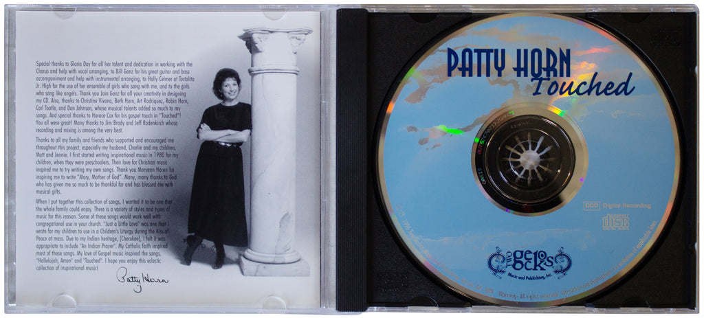 PATTY HORN Touched CD SIGNED 1996 Christian Folk Music VTG 90s Xian Worship CCM