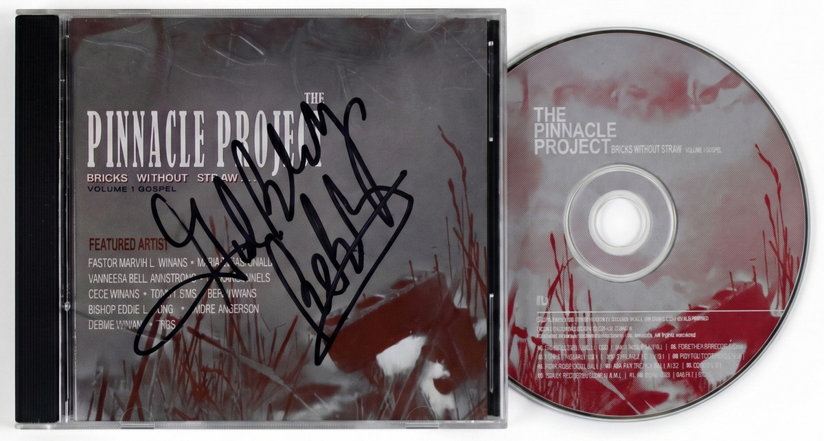 BEBE WINANS SIGNED CD Pinnacle Project: Bricks Without Straw Vol. 1 Gospel 2002