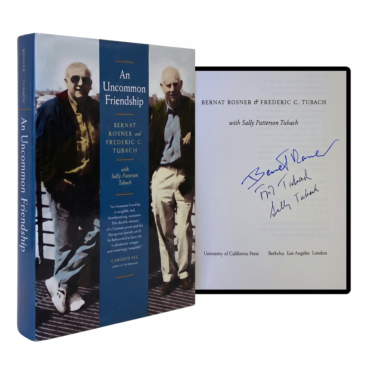 TUBACH & ROSNER SIGNED Uncommon Friendship 1ST EDITION Hardback Holocaust Memoir