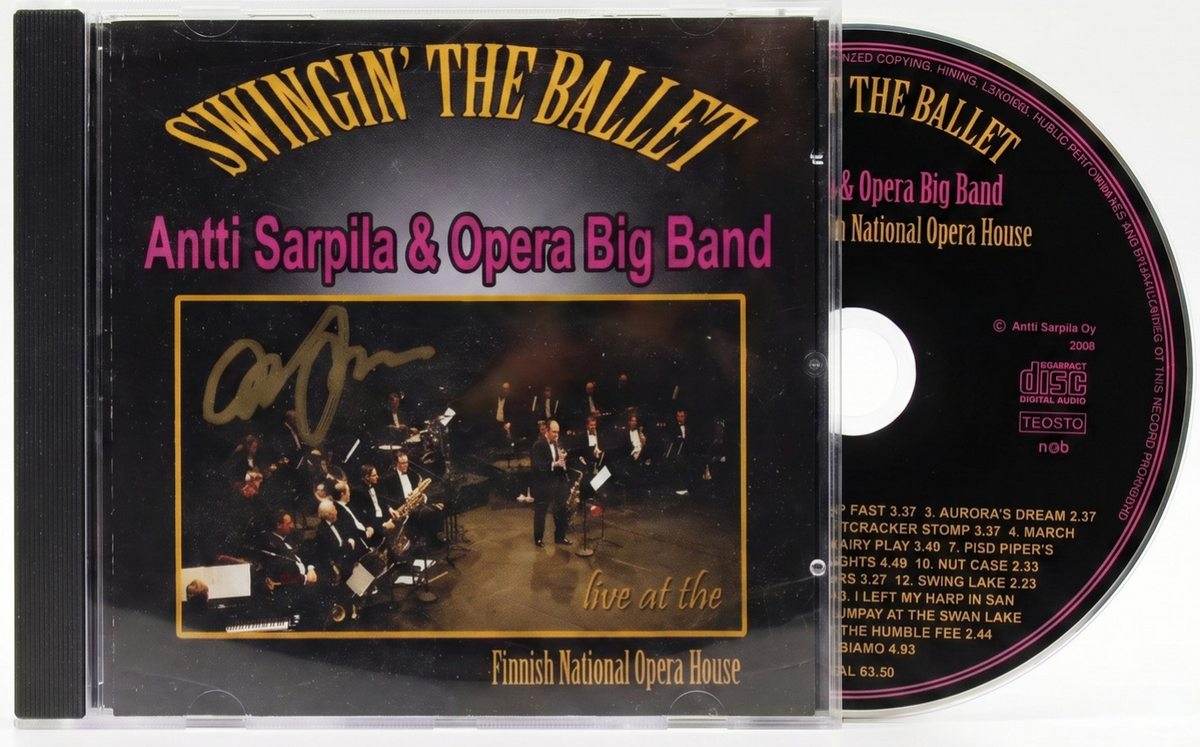 ANTTI SARPILA SIGNED Swingin' The Ballet CD Live At Finnish National Opera House