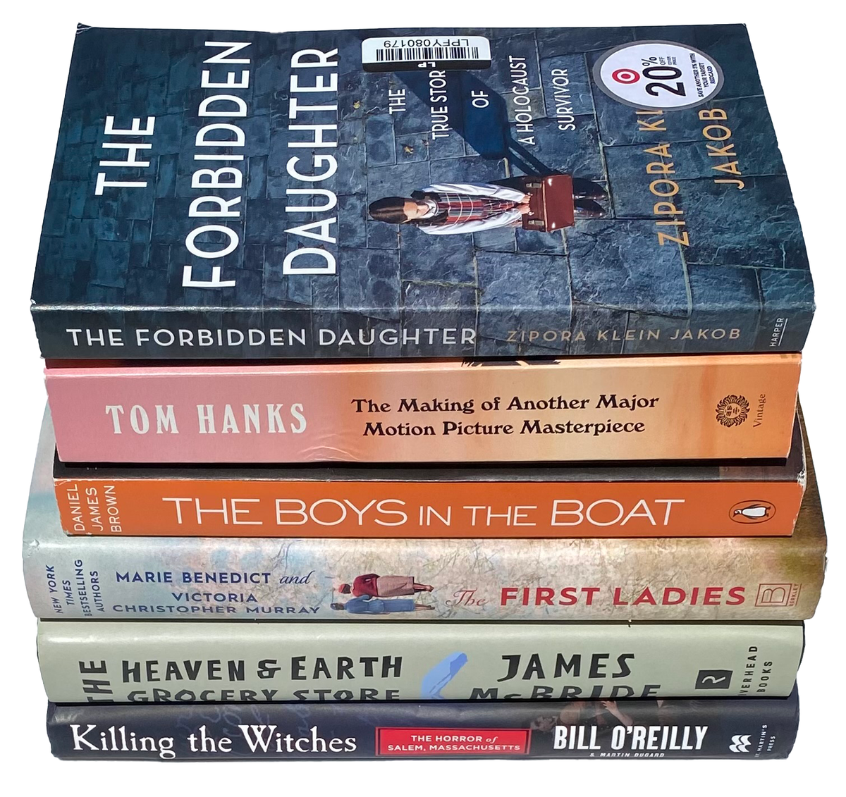 LOT Of 6 HISTORICAL FICTION & NONFICTION BOOKS 2020s Unread Target BESTSELLERS