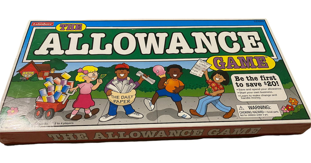 New ALLOWANCE BOARD GAME Teach Kids Money Fun Educational Finance NIB Lakeshore