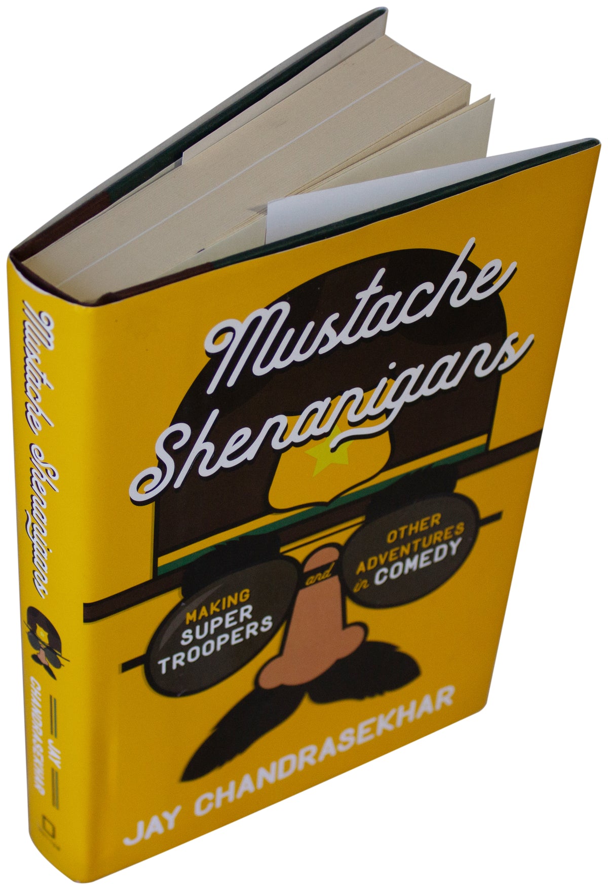 JAY CHANDRASEKHAR SIGNED w/ SKETCH Mustache Shenanigans 1ST ED Super Troopers