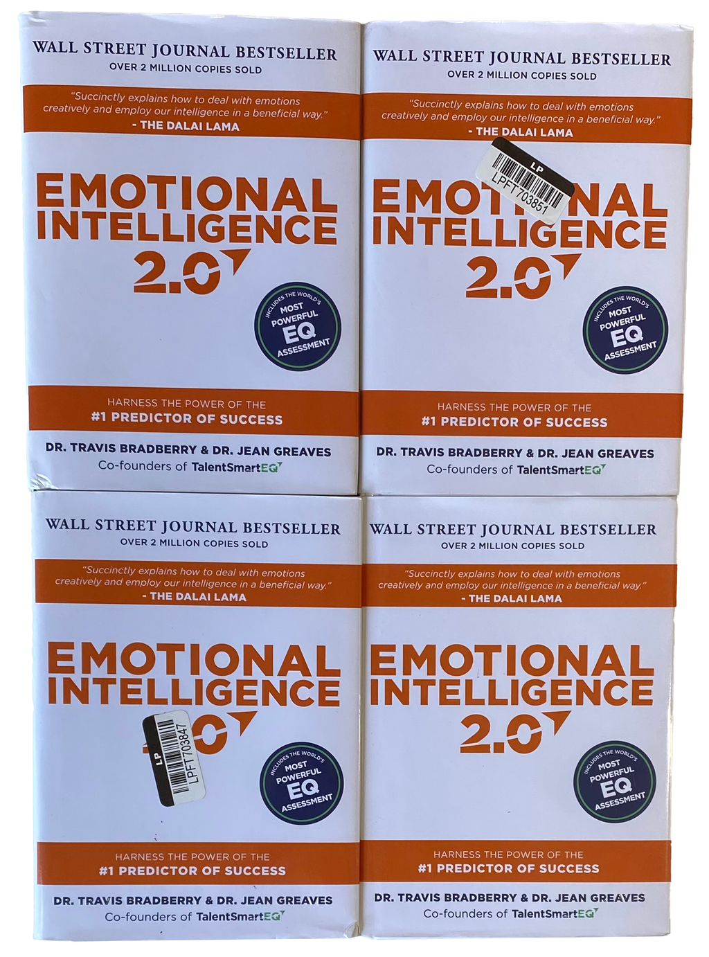 LOT Of 4 EMOTIONAL INTELLIGENCE 2.0 Hardcover BOOKS Self Help $34.99 MSRP Each !