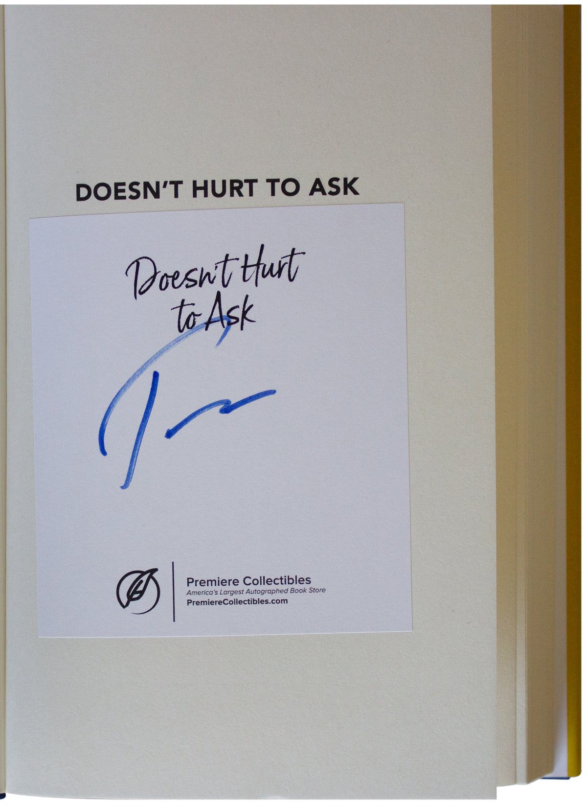 TREY GOWDY SIGNED w/ COA Doesn't Hurt To Ask 1ST EDITION HC Ex- US Rep Fox Host
