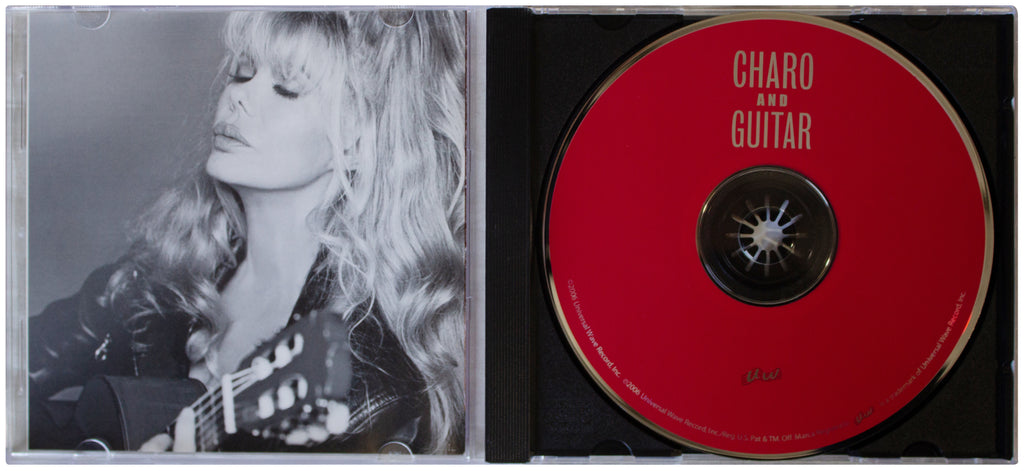 CHARO And Guitar SIGNED CD 2006 Bolero Flamenco Latin Music Singer AUTOGRAPHED