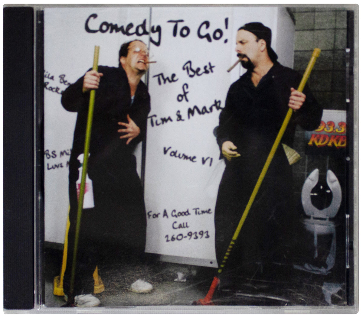 TIM & MARK Comedy To Go Vol. VI SIGNED CD 93.3 KDKB Phoenix 90s Radio RARE OOP 6
