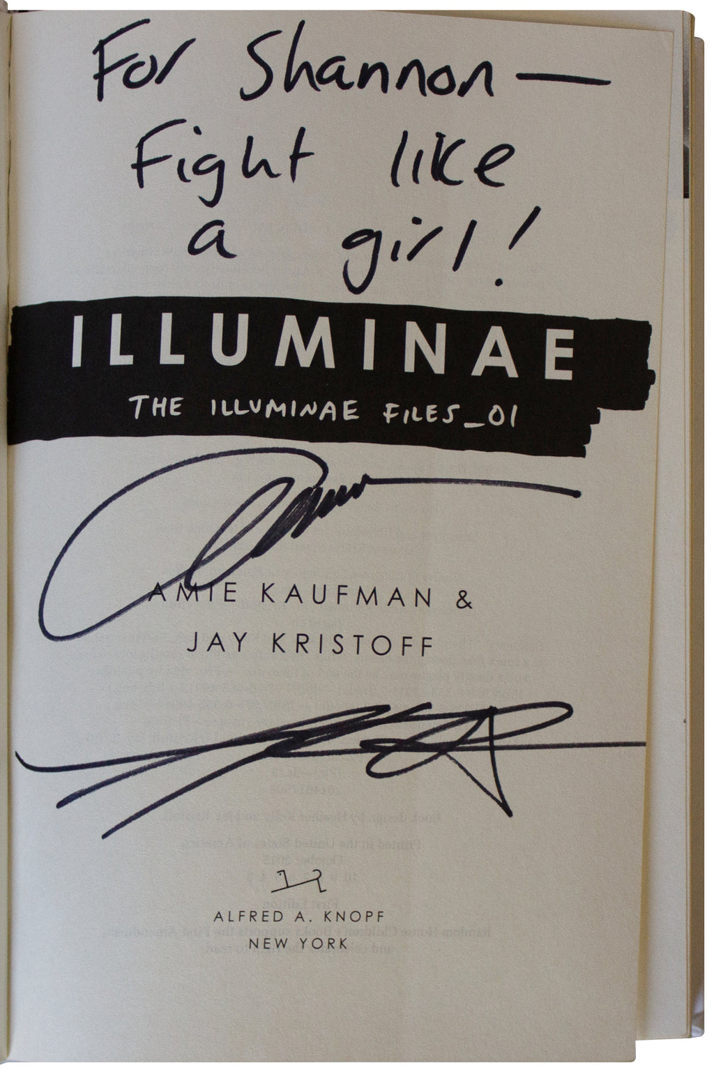 AMIE KAUFMAN & JAY KRISTOFF SIGNED Illuminae 1ST EDITION Hardcover AI Sci-Fi YA