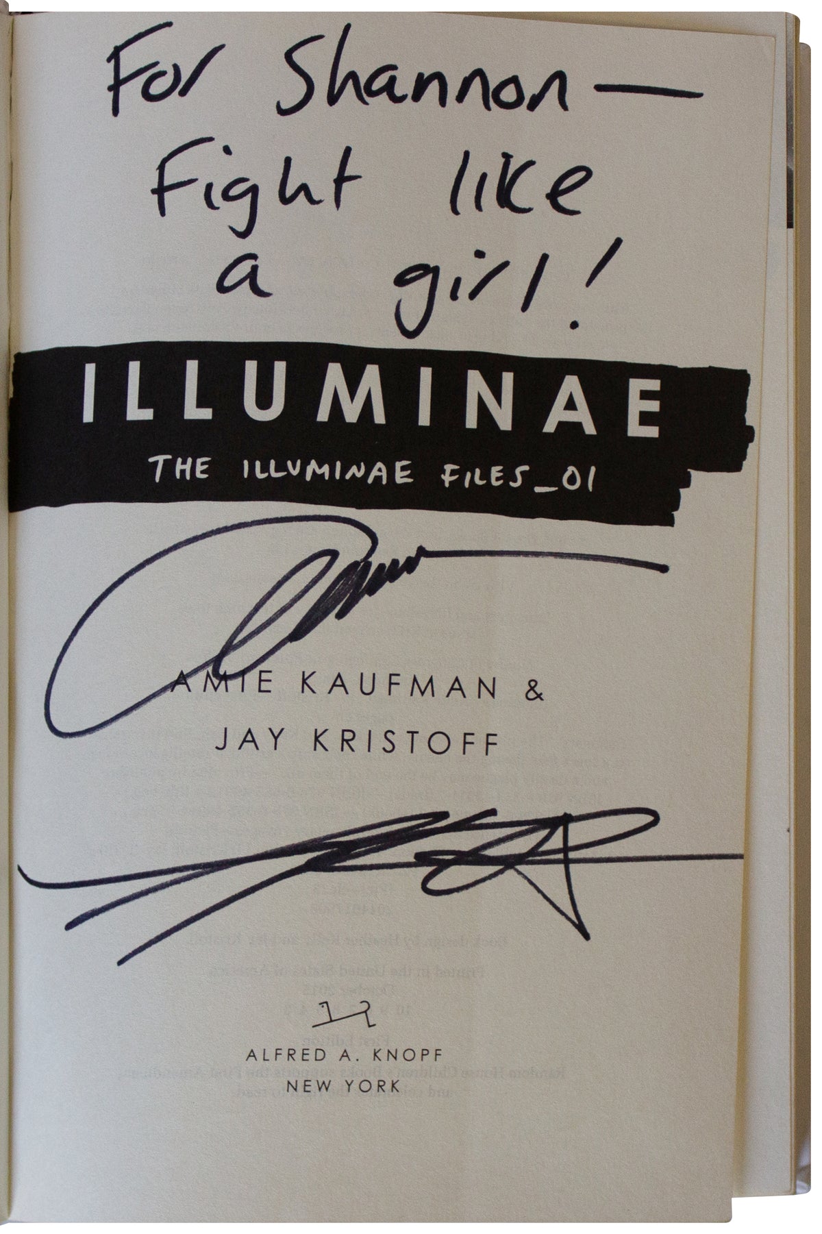 AMIE KAUFMAN & JAY KRISTOFF SIGNED Illuminae 1ST EDITION Hardcover AI Sci-Fi YA