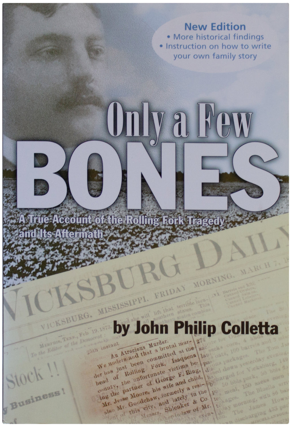 ONLY A FEW BONES John Philip Colletta SIGNED PAPERBACK 1800s True Crime Murder
