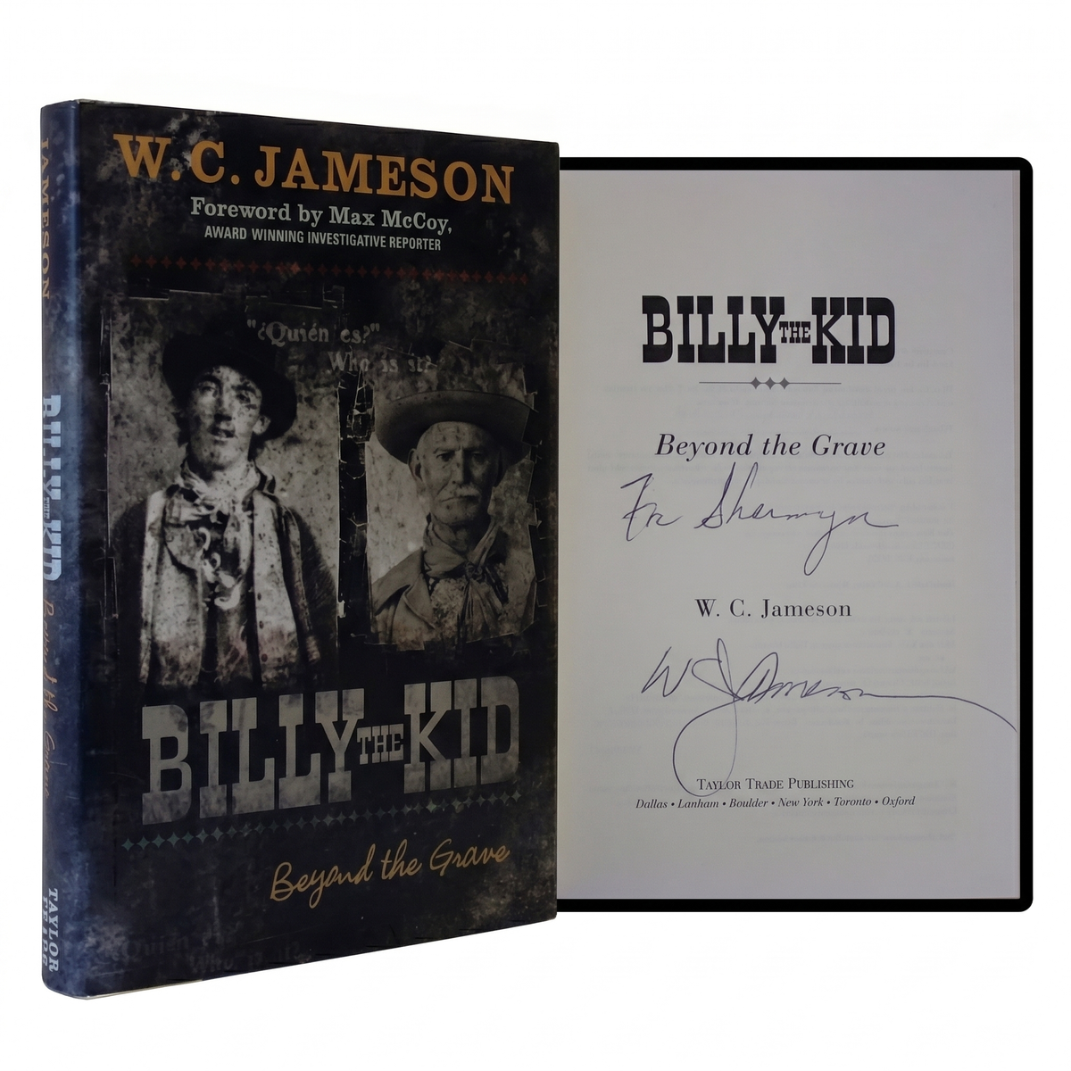 BILLY THE KID Beyond The Grave WC JAMESON SIGNED 1ST EDITION True Crime Hardback
