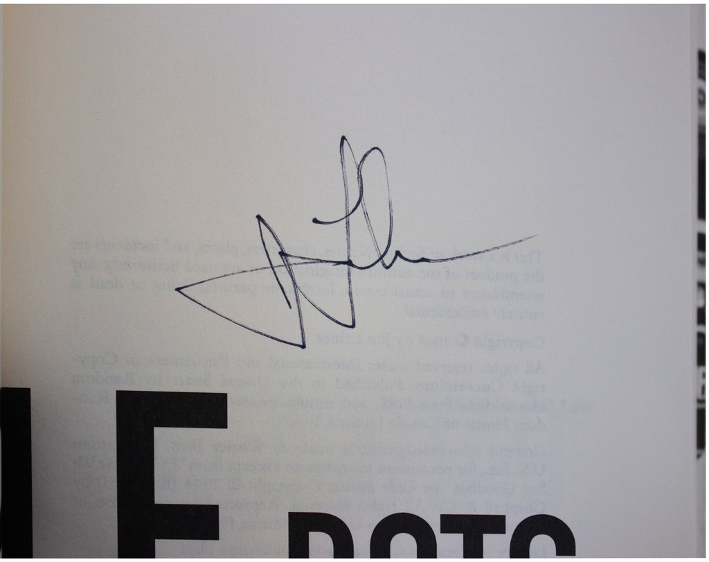 JIM LEHRER SIGNED Purple Dots 1ST EDITION 1998 Novel By PBS News Hour Journalist
