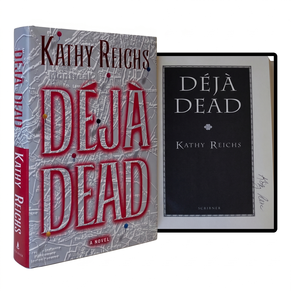 KATHY REICHS SIGNED Deja Dead 1ST EDITION Hardcover 1997 Forensic Thriller HC