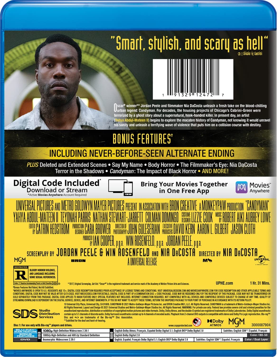 CANDYMAN Blu-Ray + DVD + Digital Code 2021 Remake Horror Movie SEALED NEW Say It