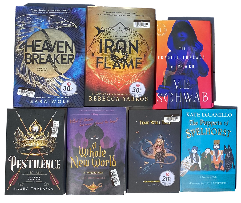 FANTASY BOOK LOT Of 7 All 2020s Target Bestsellers Thalassa Yarros Schwab + More
