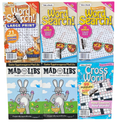 BRAIN GAME 6 BOOK LOT Word Search Crossword Puzzle Mad Libs Fun Mind Activities