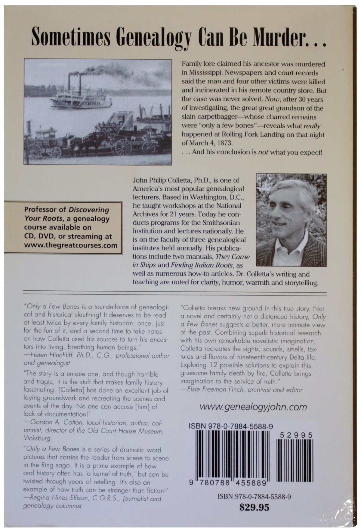 ONLY A FEW BONES John Philip Colletta SIGNED PAPERBACK 1800s True Crime Murder