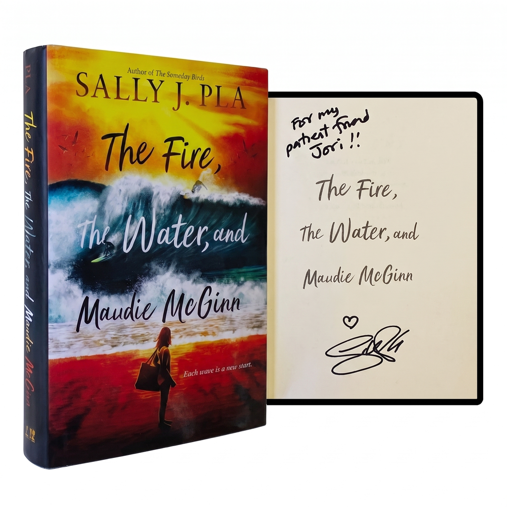 SALLY J. PLA Fire The Water & Maudie McGinn SIGNED 1ST EDITION Hardcover 2023 YA