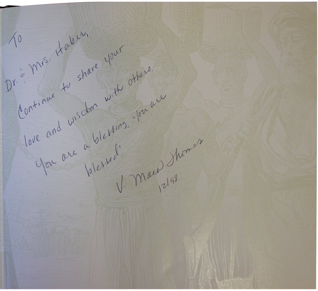 VELMA MAIA THOMAS SIGNED Lest We Forget 1ST EDITION Slavery Black History HC