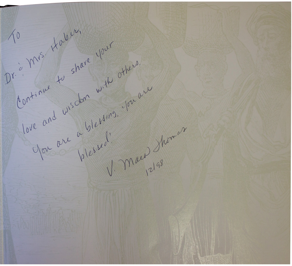 VELMA MAIA THOMAS SIGNED Lest We Forget 1ST EDITION Slavery Black History HC