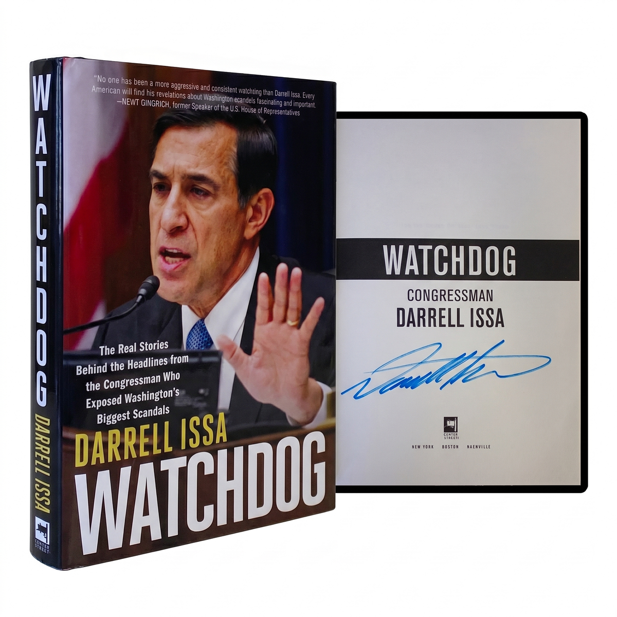 DARRELL ISSA SIGNED Watchdog 1ST EDITION HARDCOVER Republican Congressman CA US