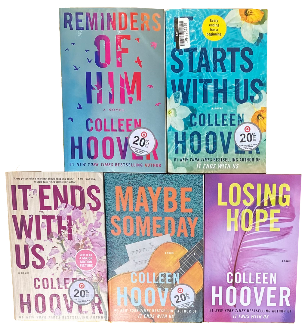 COLLEEN HOOVER BOOK LOT 5 Novels PAPERBACK It Ends With Us / Starts With Us Etc.
