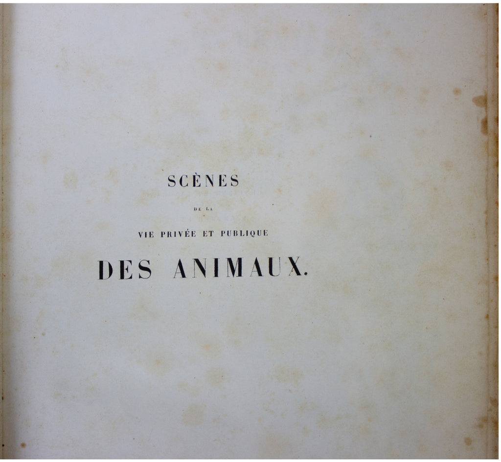 1842 ANTIQUE 2-VOLUME SET Scenes De La Vie Privee Et Publique Des Aanimux BALZAC