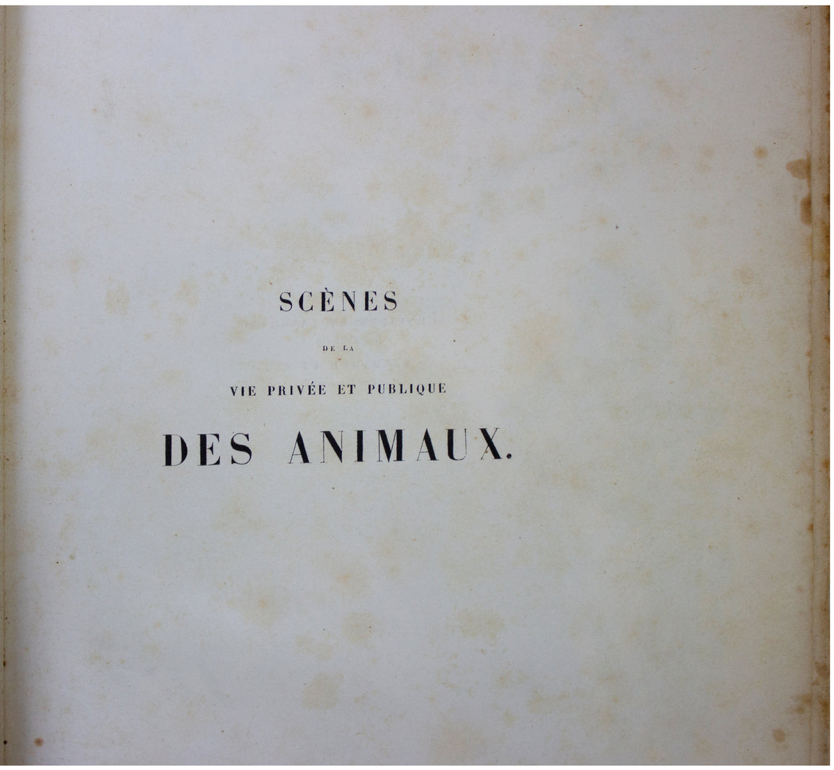 1842 ANTIQUE 2-VOLUME SET Scenes De La Vie Privee Et Publique Des Aanimux BALZAC