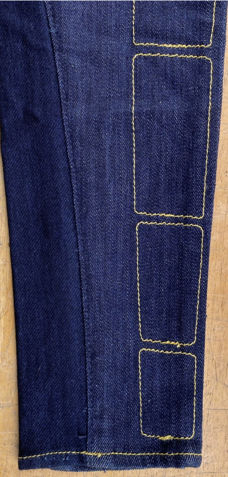 New RONAN MOTO JEANS Women's 29 Skinny Dark Wash Raw Denim Made In USA VTG 2011