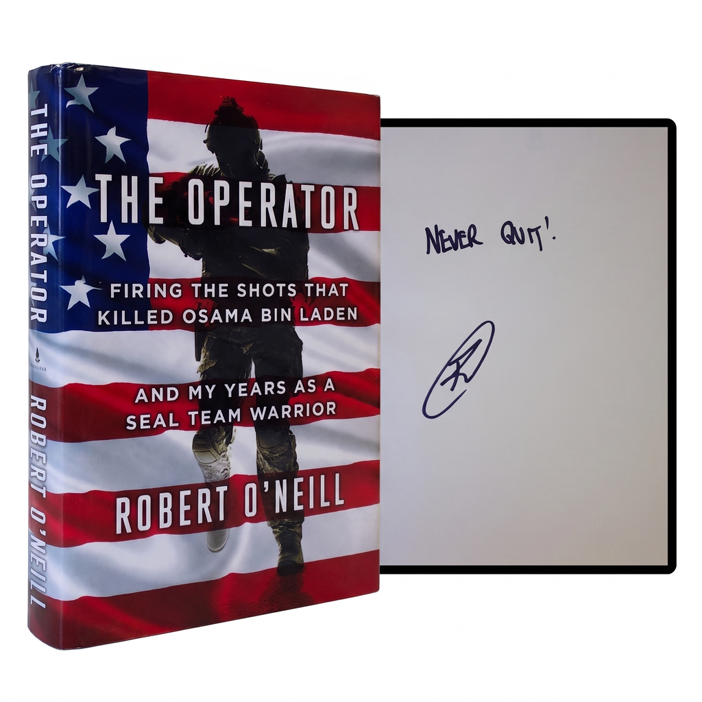 ROBERT O'NEILL SIGNED Operator HARDCOVER Navy Seal Team 6 Osama Bin Laden Killer