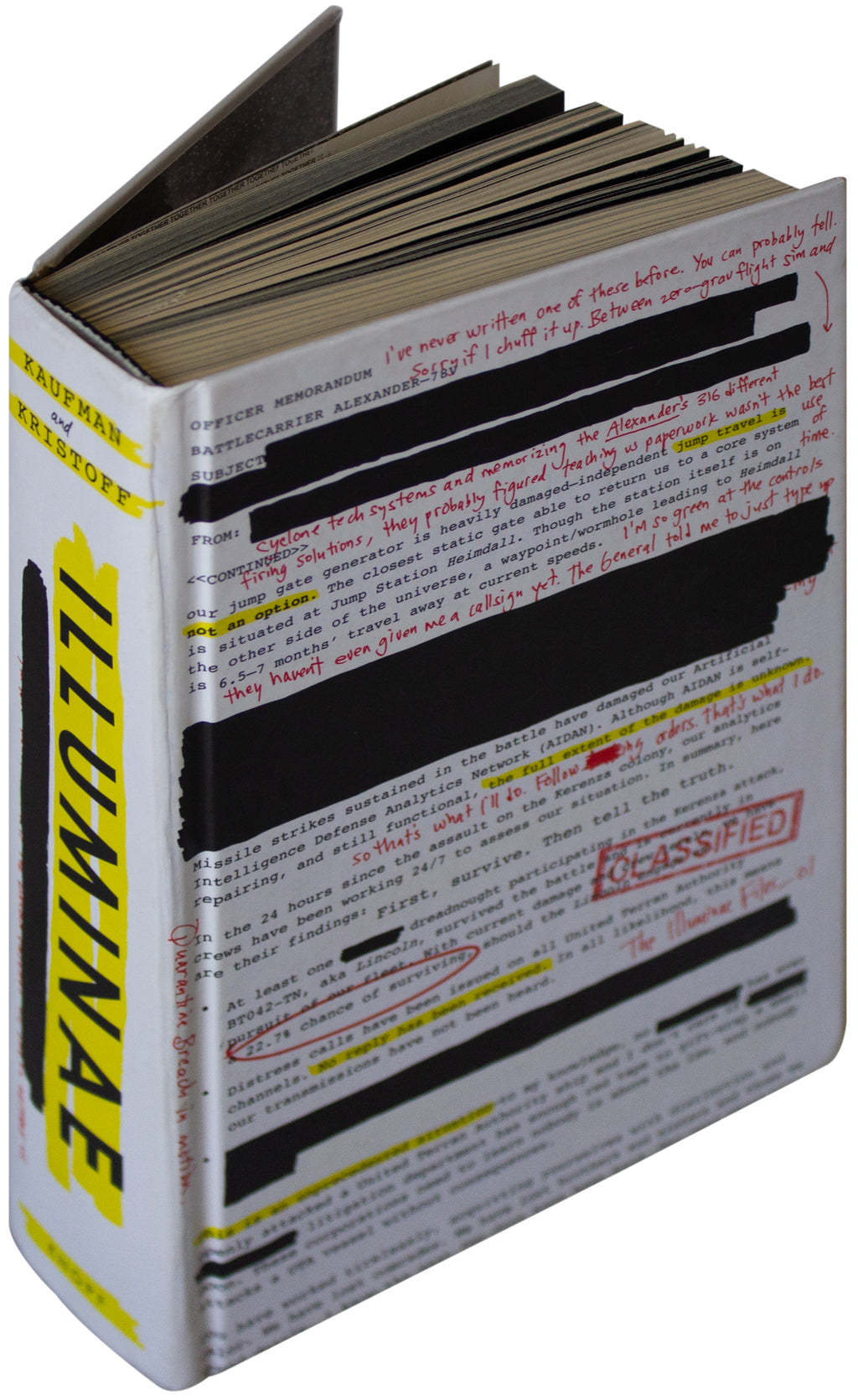 AMIE KAUFMAN & JAY KRISTOFF SIGNED Illuminae 1ST EDITION Hardcover AI Sci-Fi YA