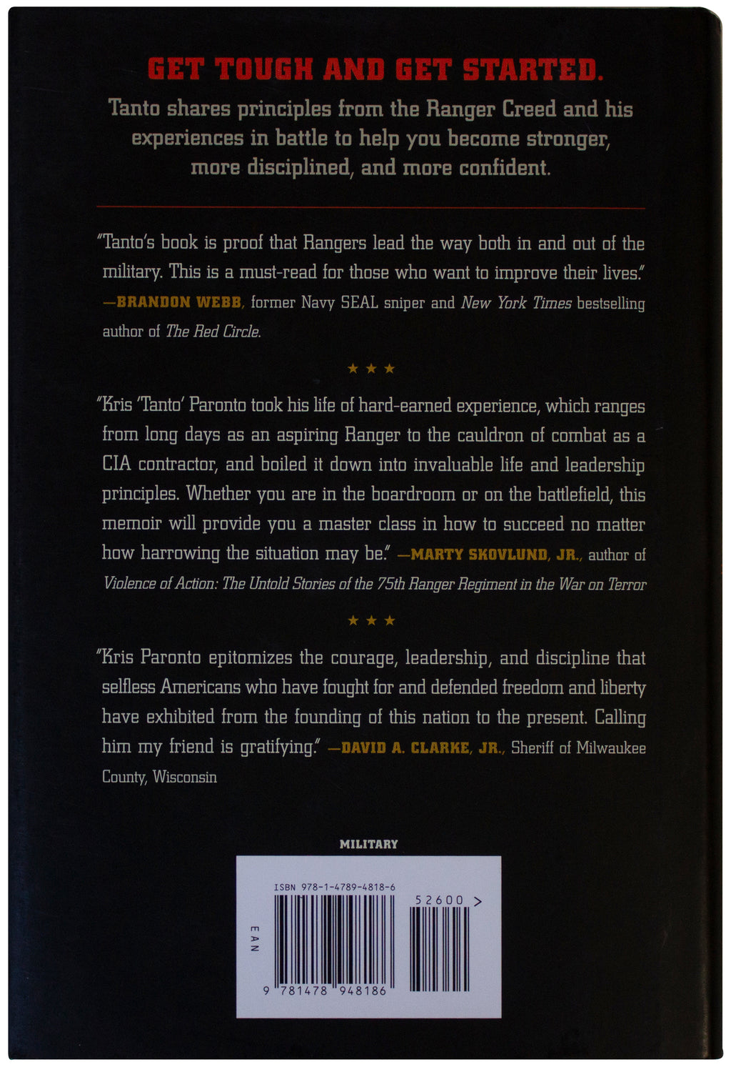 KRIS TANTO PARONTO SIGNED Ranger Way 1ST EDITION HC Army Benghazi CIA Contractor