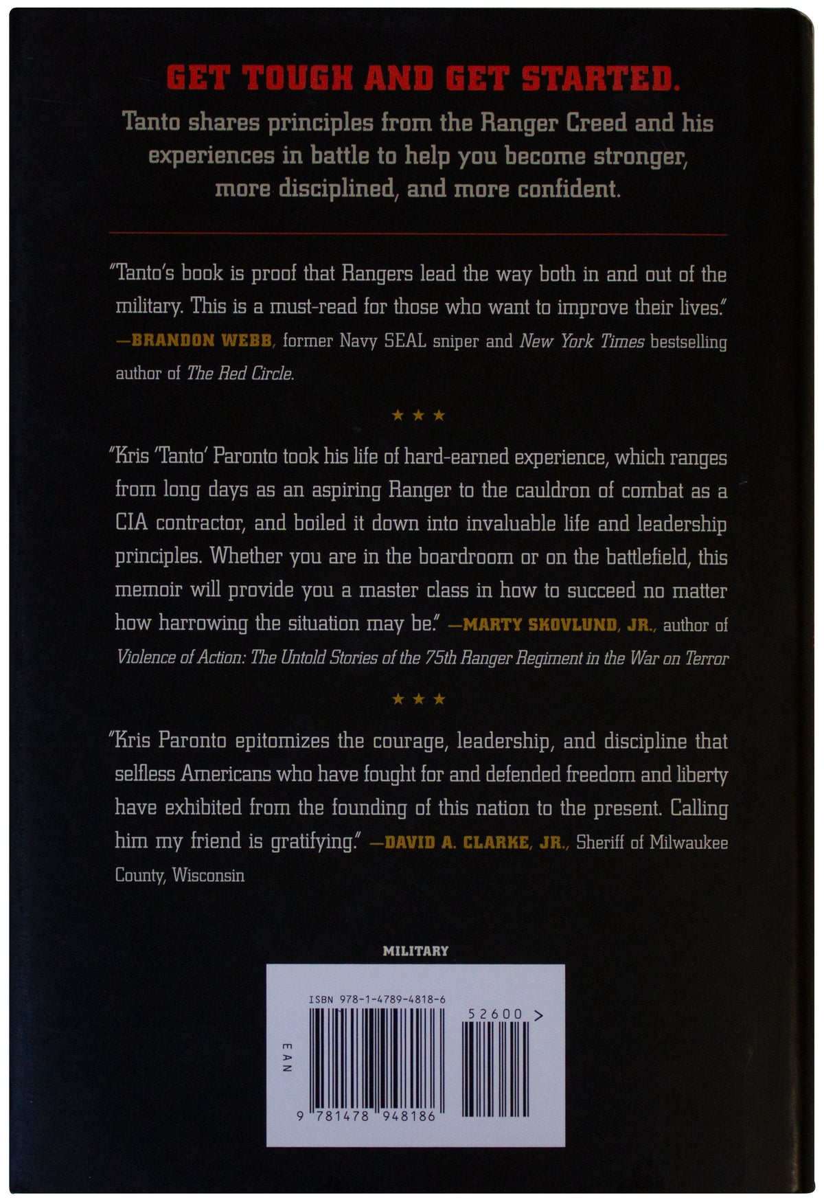KRIS TANTO PARONTO SIGNED Ranger Way 1ST EDITION HC Army Benghazi CIA Contractor